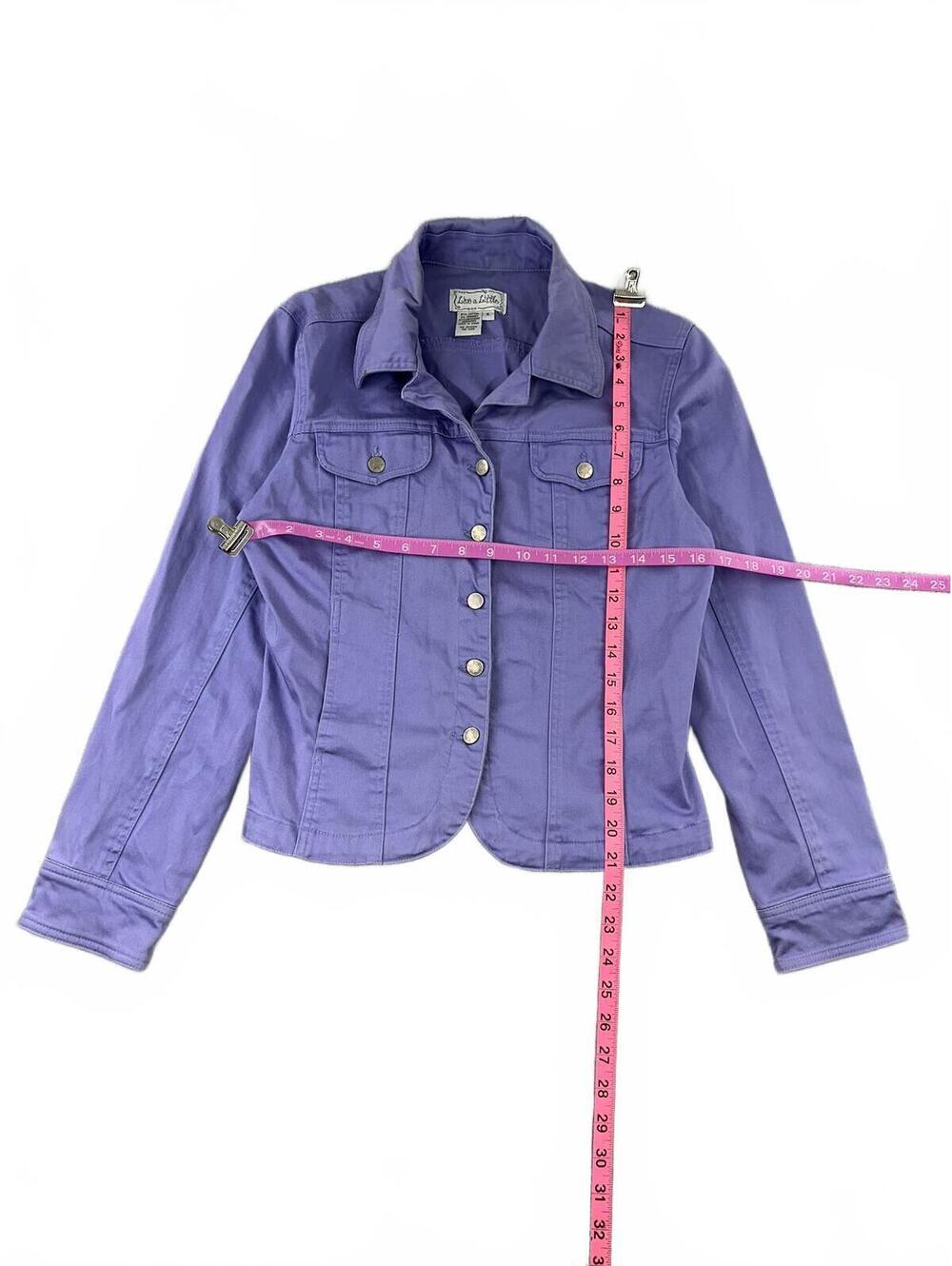 Live a Little Purple Fitted Button Front Jacket Y2K Fairycore Vintage Inspired - Picture 5 of 8
